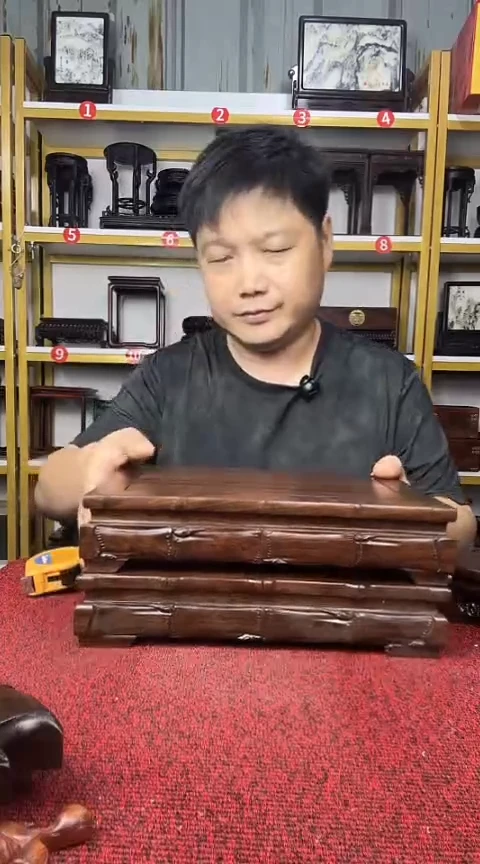 木港*非洲黑檀长方底座26*14*6CM