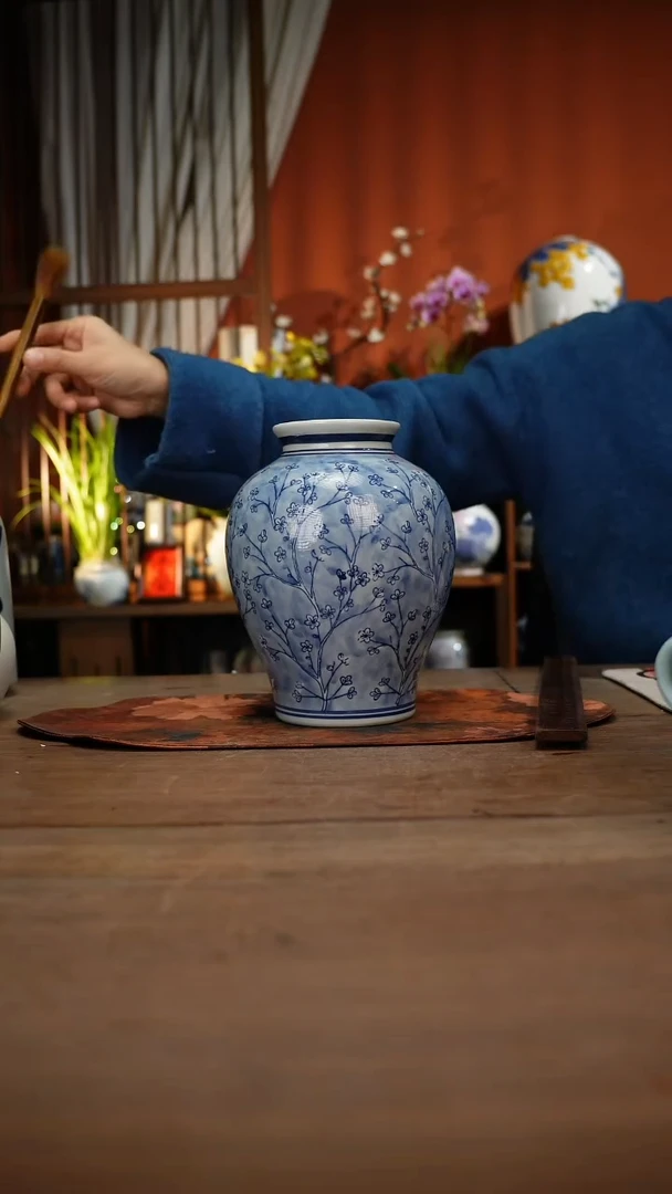 当代高温釉下彩手绘陶瓷餐具