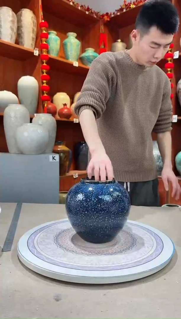 【闪购商品】瓶陶瓷花瓶 无花 紫水晶小号