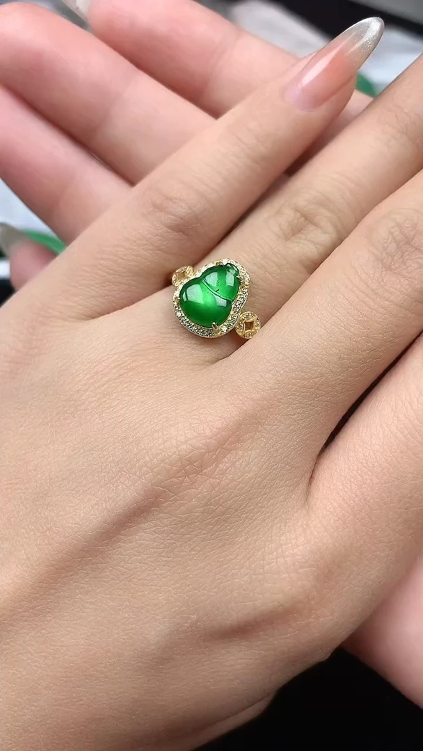 【闪购商品】翡翠戒指银S925镶嵌 戒指