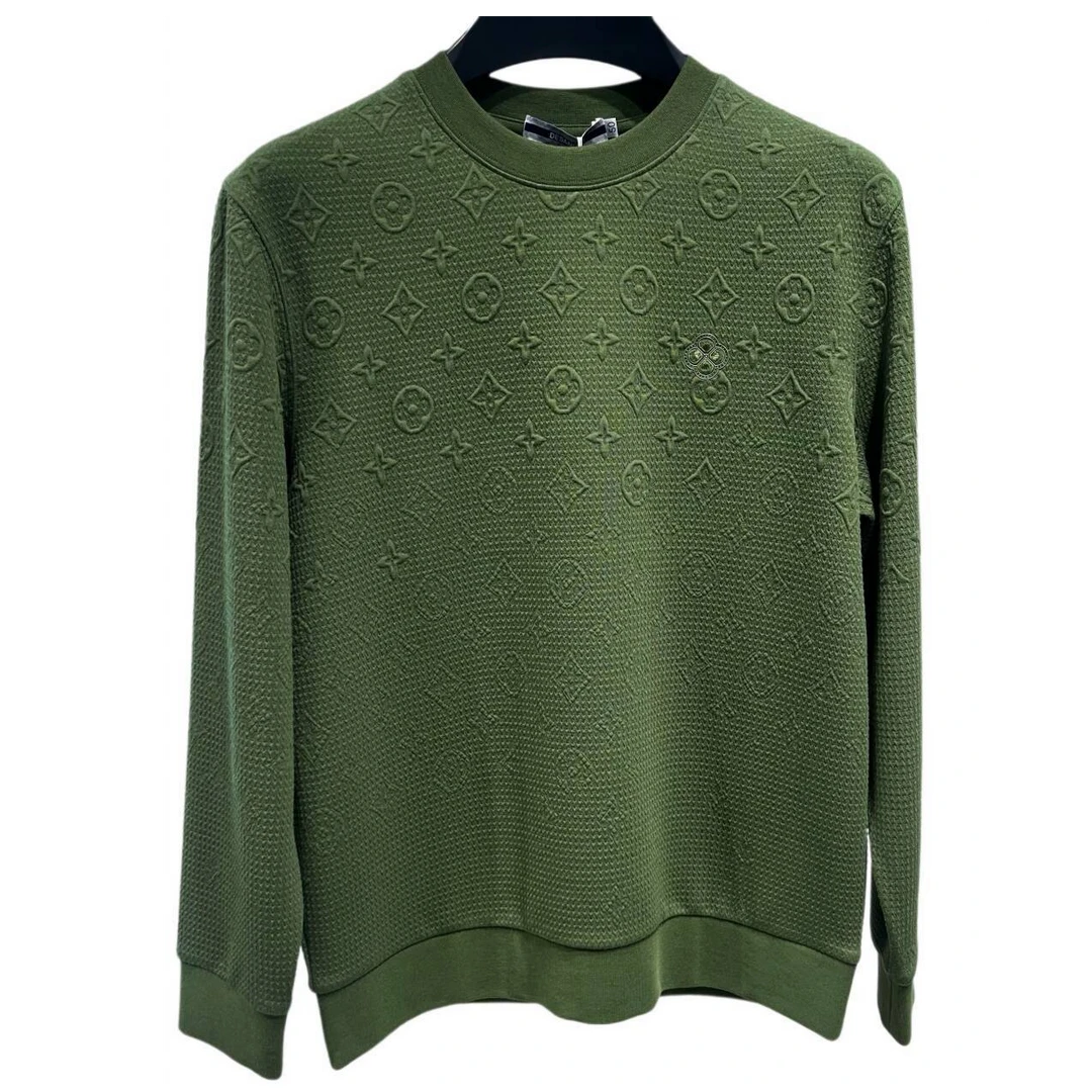 ECLONIAFON/埃卢涅芬春秋季男长袖卫衣t恤薄款潮牌时尚提花打底衫