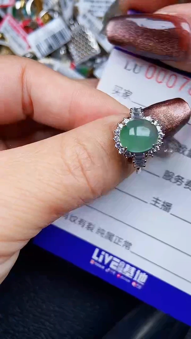 颈饰银S925镶嵌翡翠7899