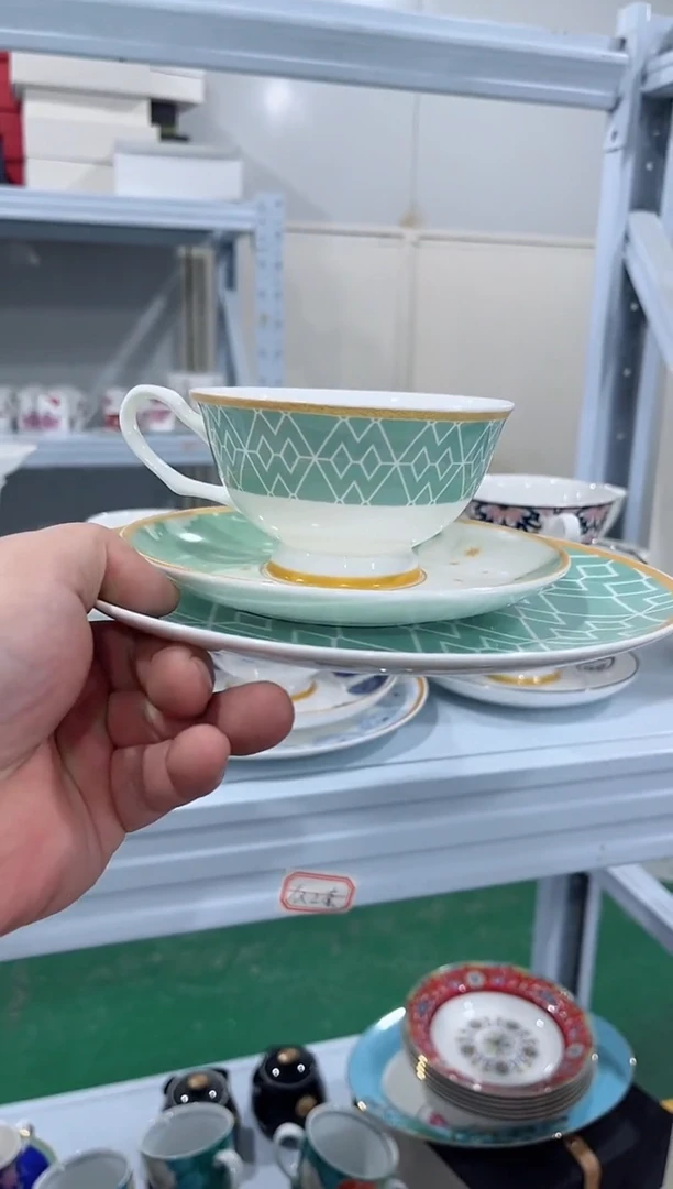 瓷片日用陶瓷（简装）咖啡杯套装