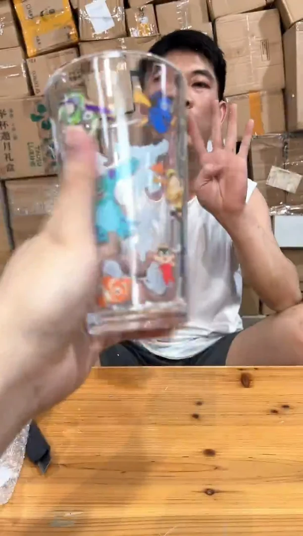 瓷片皮克斯合集玻璃水杯