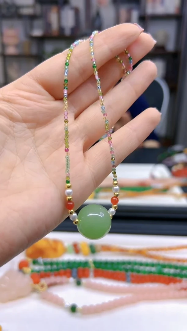 【闪购商品】和田玉（青玉）颈饰未镶嵌X510