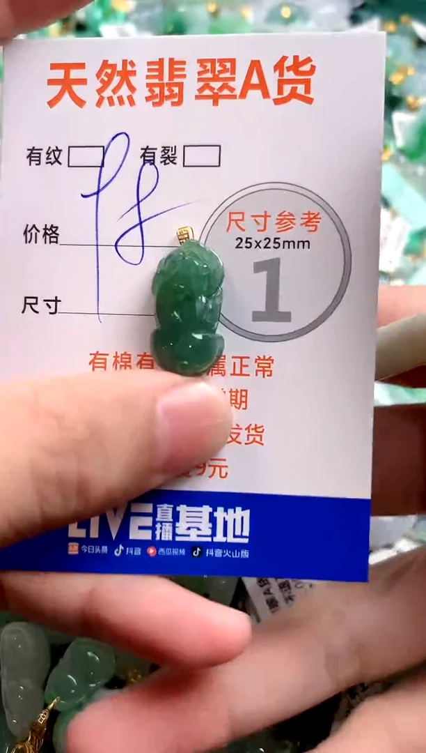 颈饰18K金镶嵌翡翠13007108