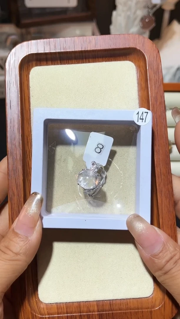 【闪购商品】水晶戒指银S925镶嵌定制