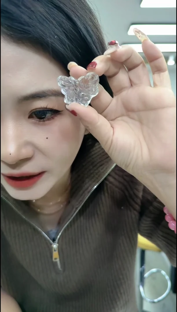 【闪购商品】水晶颈饰合金2687蛇蝶蝴蝶白水晶