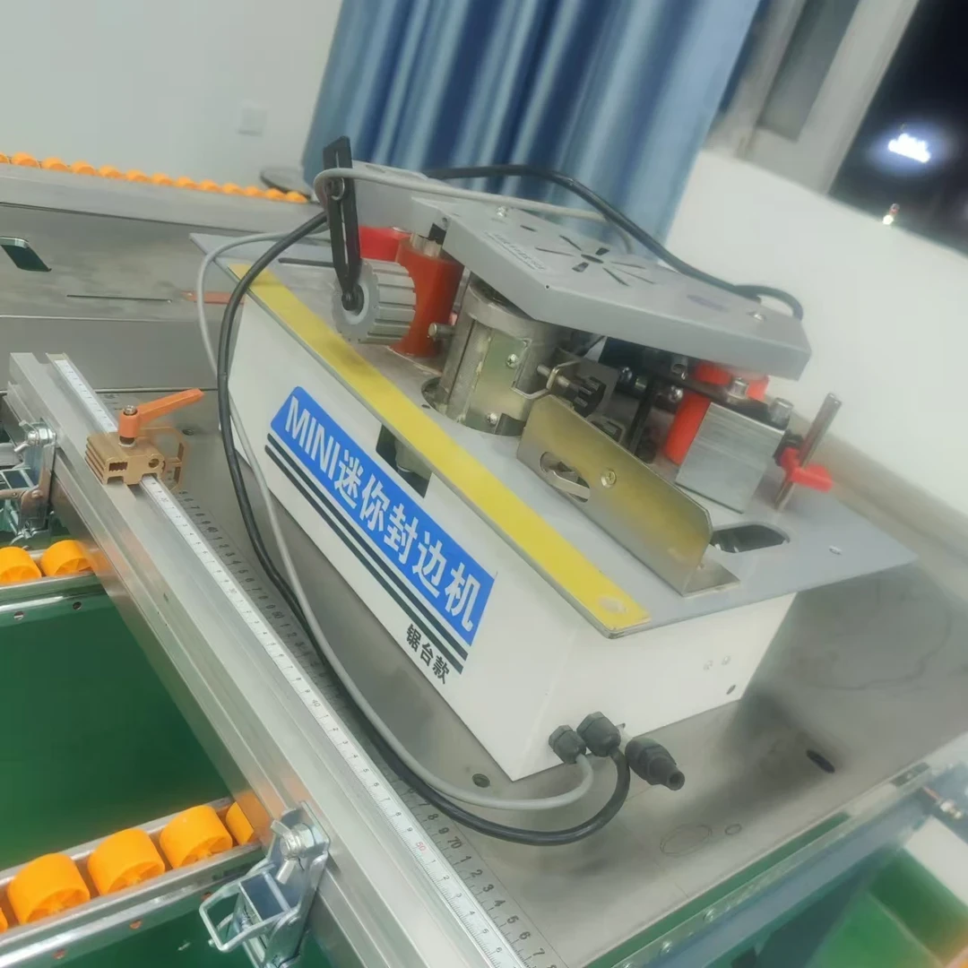 锯台款迷你封边机曲直两用自动断带小型手动木工家装封边台式便携
