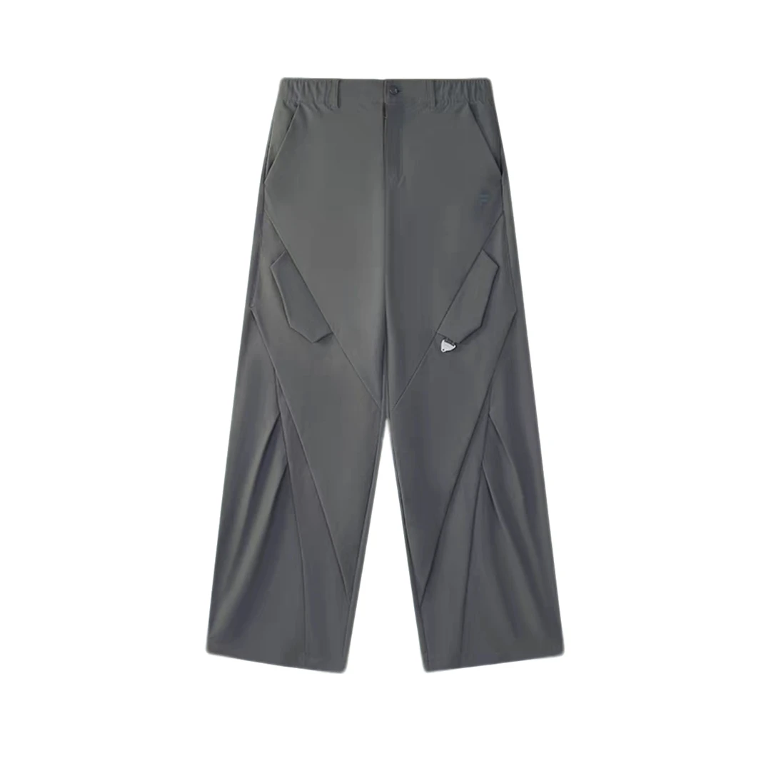 【fei】女款夏季新款潮流宽松纯色工装长裤-FL27577