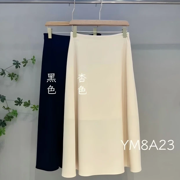【7-30】YM8A23半身裙聚酯纤维78.8%醋纤21.2%