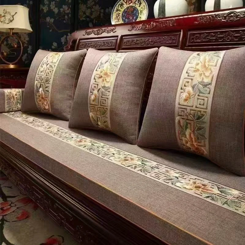 高端中式沙发垫定制