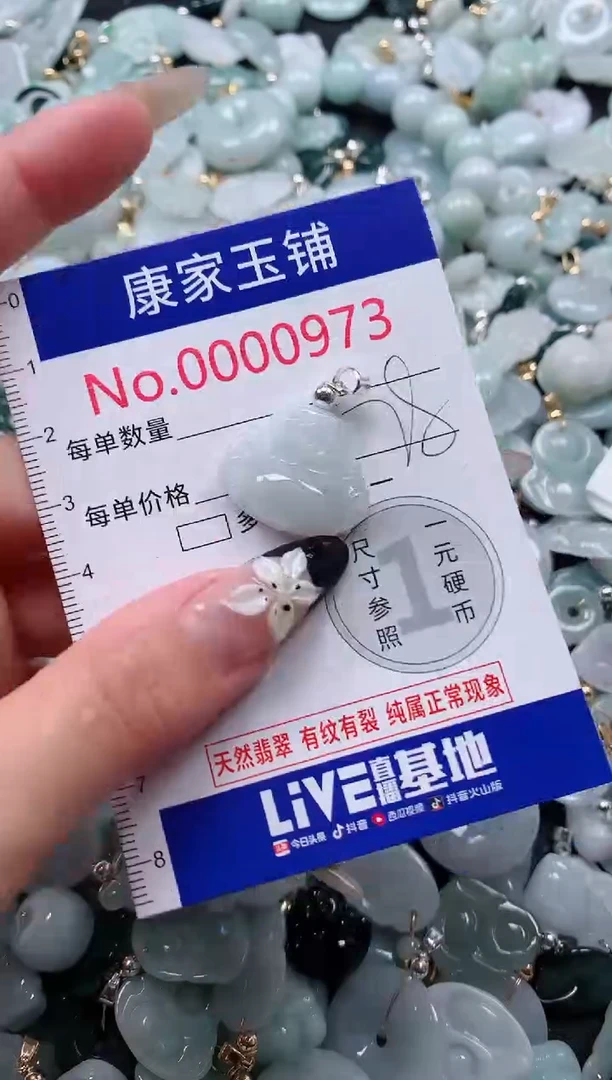 翡翠未镶嵌颈饰973