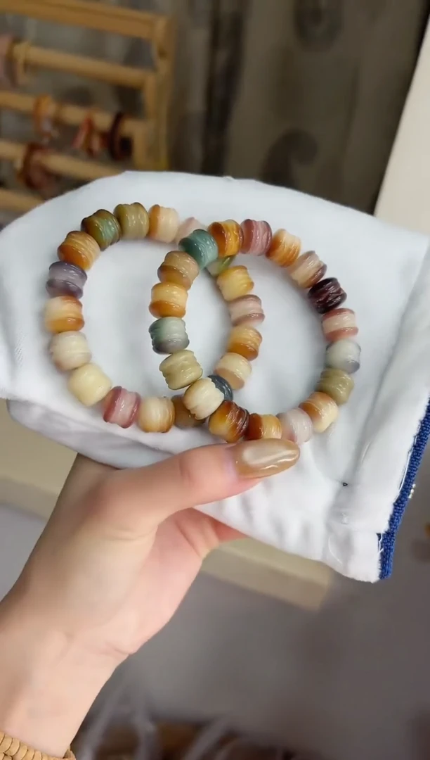 手串菩提根/象牙果沐f20紫美人玉化鸡腿堡11*12mm手串