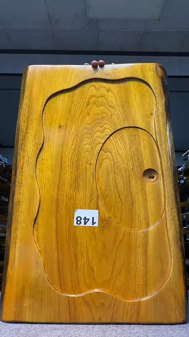 实木原木茶盘 一物一拍(不含配件）