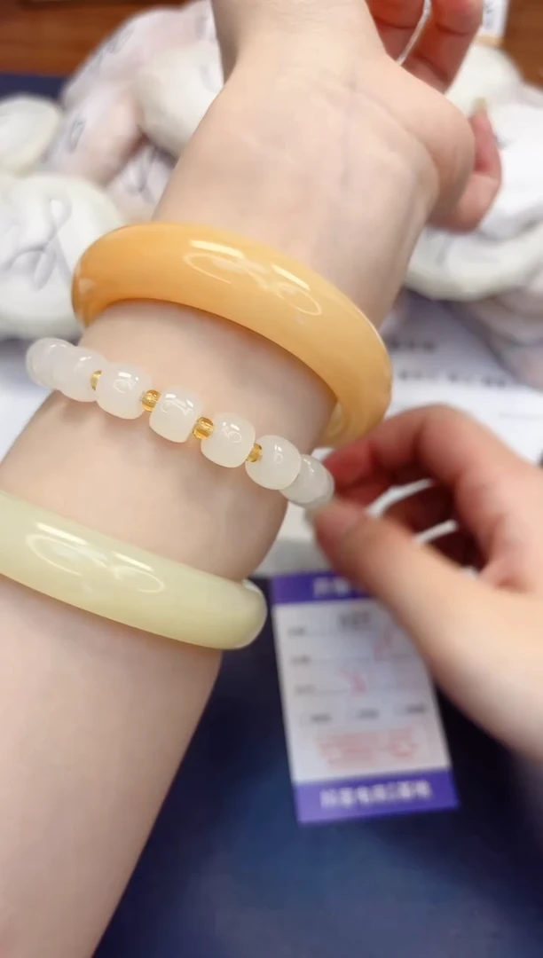 石英质玉手镯未镶嵌27-财气镯-圈口58