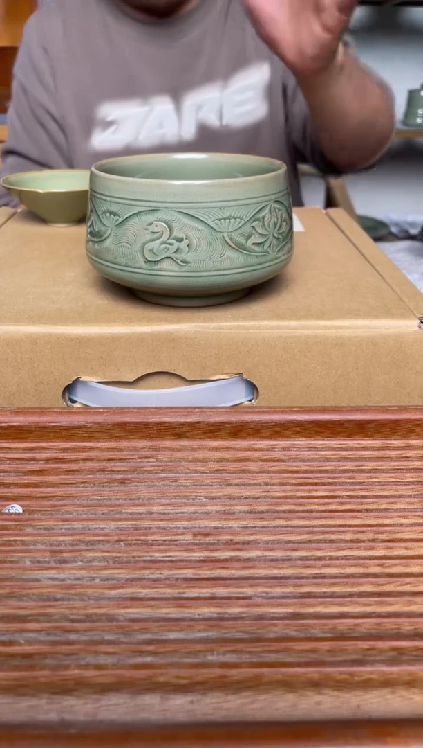 瓷器434王晓娜 纯手工秘色钵