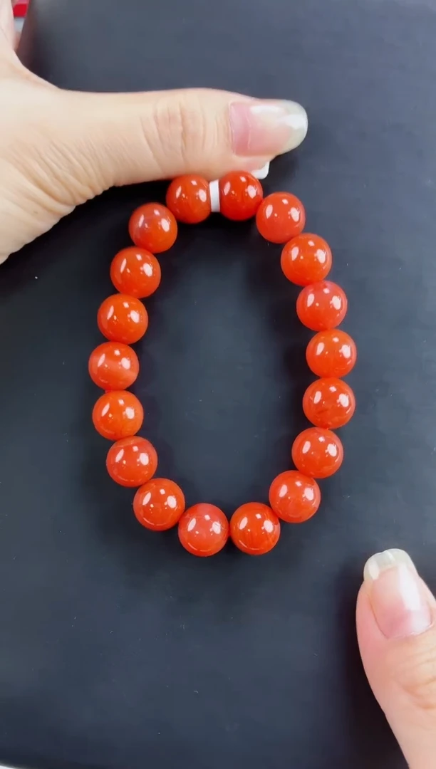 未镶嵌保山手串11mm南红玛瑙一个/条