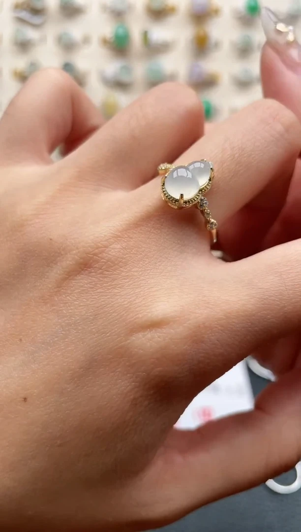 【闪购商品】翡翠戒指银S925镶嵌1111