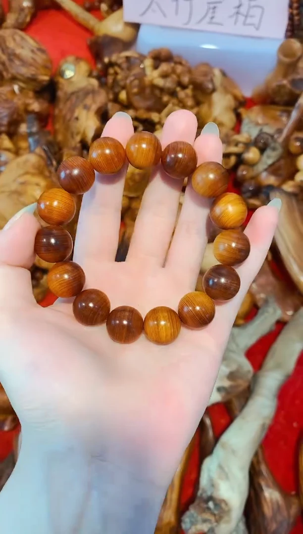 柏木（崖柏）圆1.5单条太行崖柏陈化手把手串