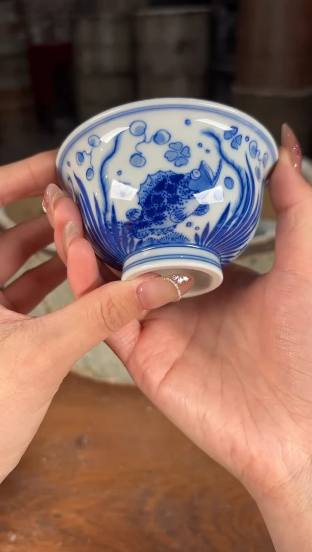 杯看山柴窑青花看山柴窑青花