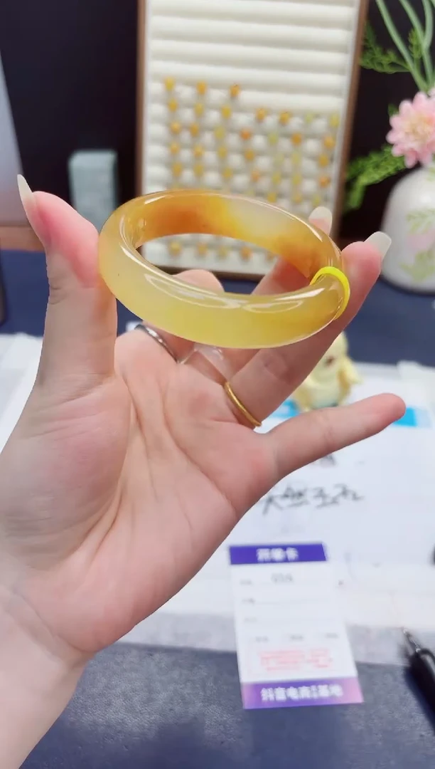 未镶嵌手镯石英质玉56-财气镯-圈口53