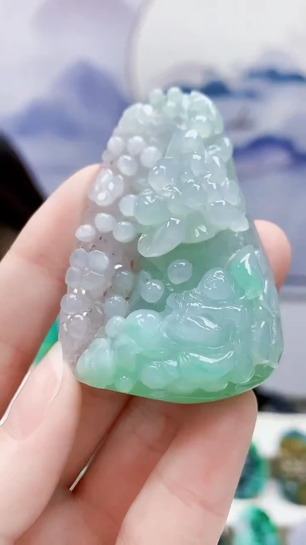 未镶嵌定制翡翠4852ry-毛货挂件151