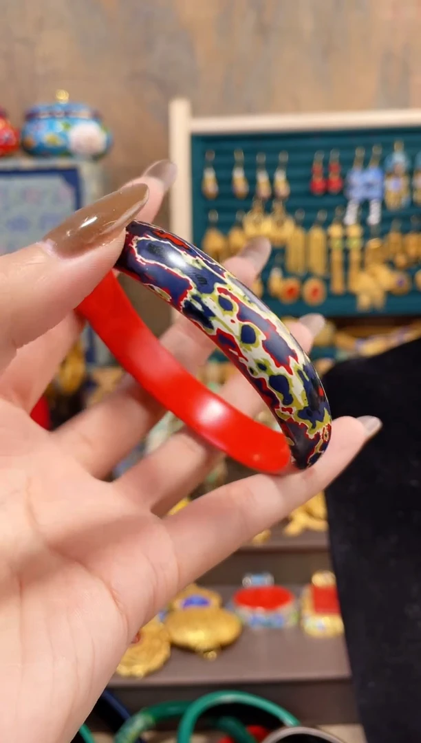 【闪购商品】非遗犀皮漆精品镯子60-64