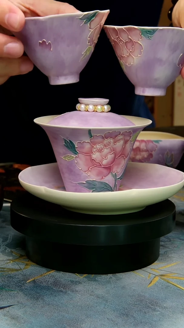 亘古茶具福利分享@盖碗壶承两杯