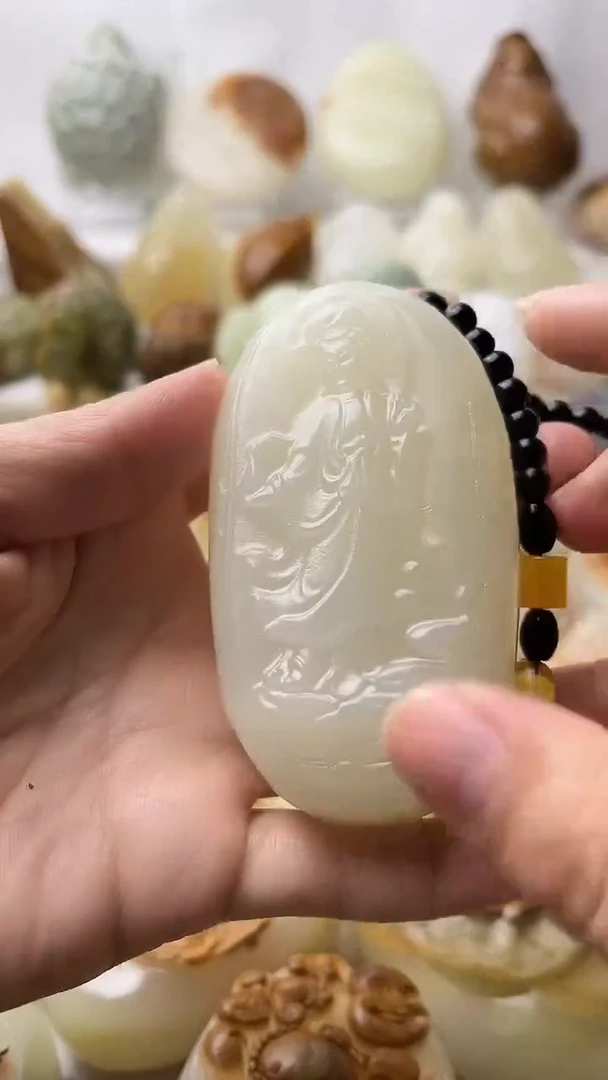 石材古青石棉纹正常不退换站观音