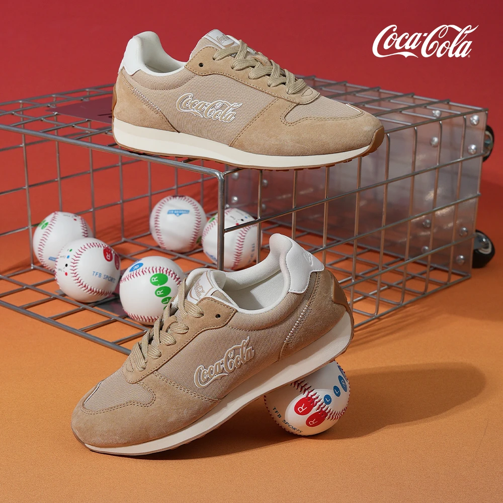 Coca-Cola/可口可乐 新款复古阿甘鞋轻奢休闲运动低帮鞋男女同款
