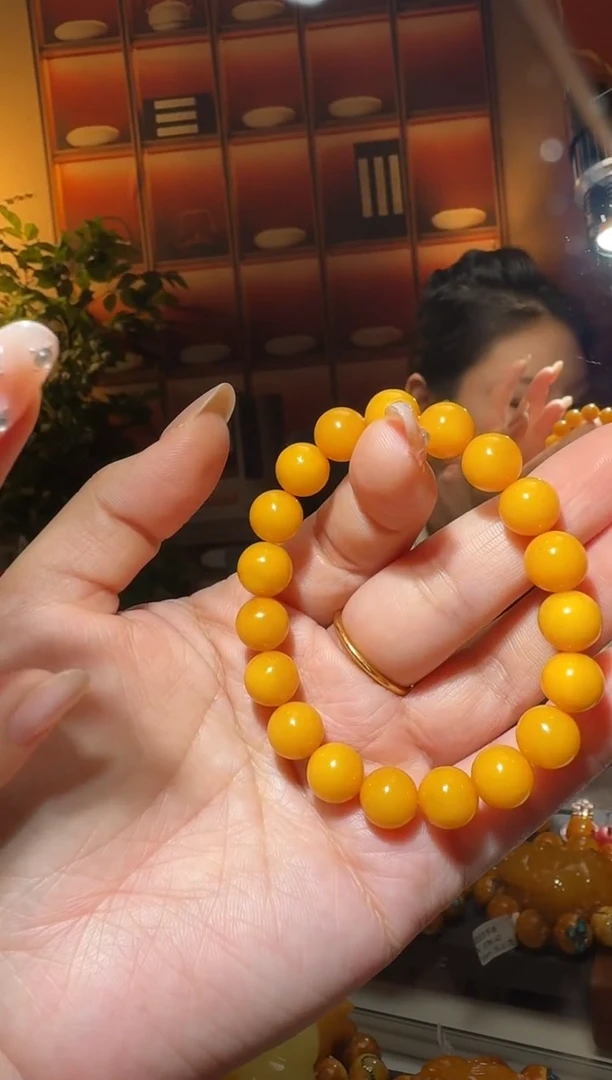 蜜蜡颈饰未镶嵌2641天然蜜蜡珠宝奇石全都保真