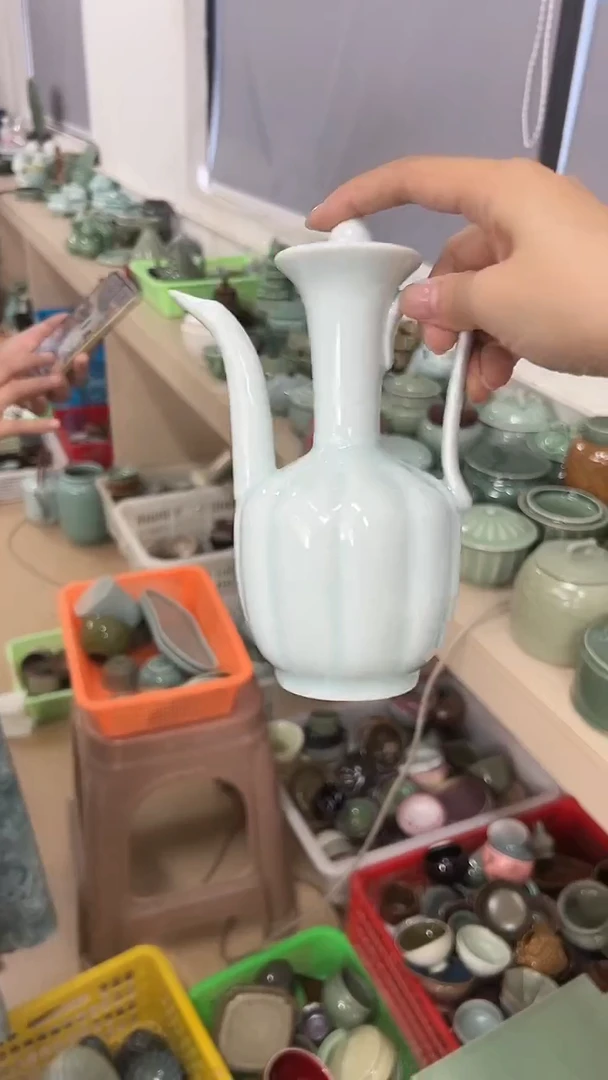 龙泉云间青瓷小米茶器