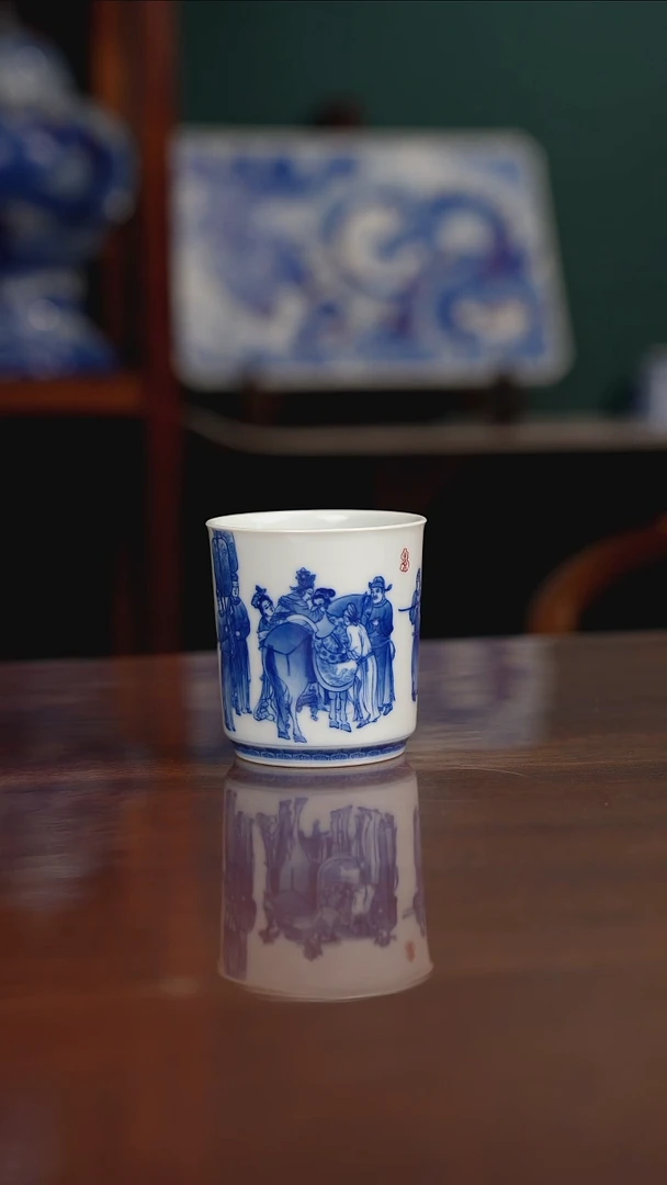 晓竹窑 贵妃上马图