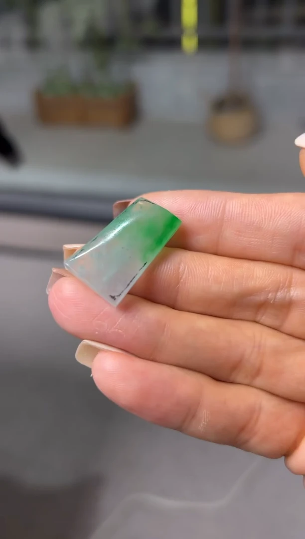 未镶嵌定制翡翠3980+398绿无事牌