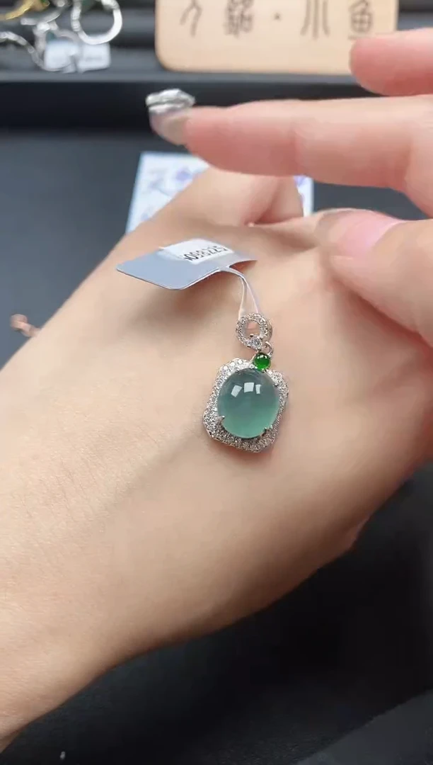 翡翠戒指银S925镶嵌51511