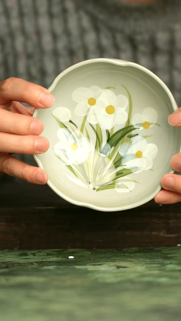 青诗集手工手绘瓷器