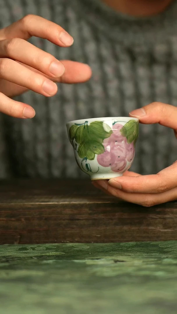 青诗集手工手绘瓷器