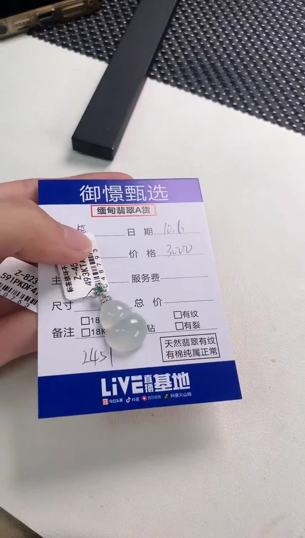 颈饰18K金镶嵌翡翠薛*美91