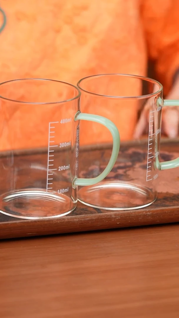 【闪购商品】松风杯/刻度浅玉色/2个装