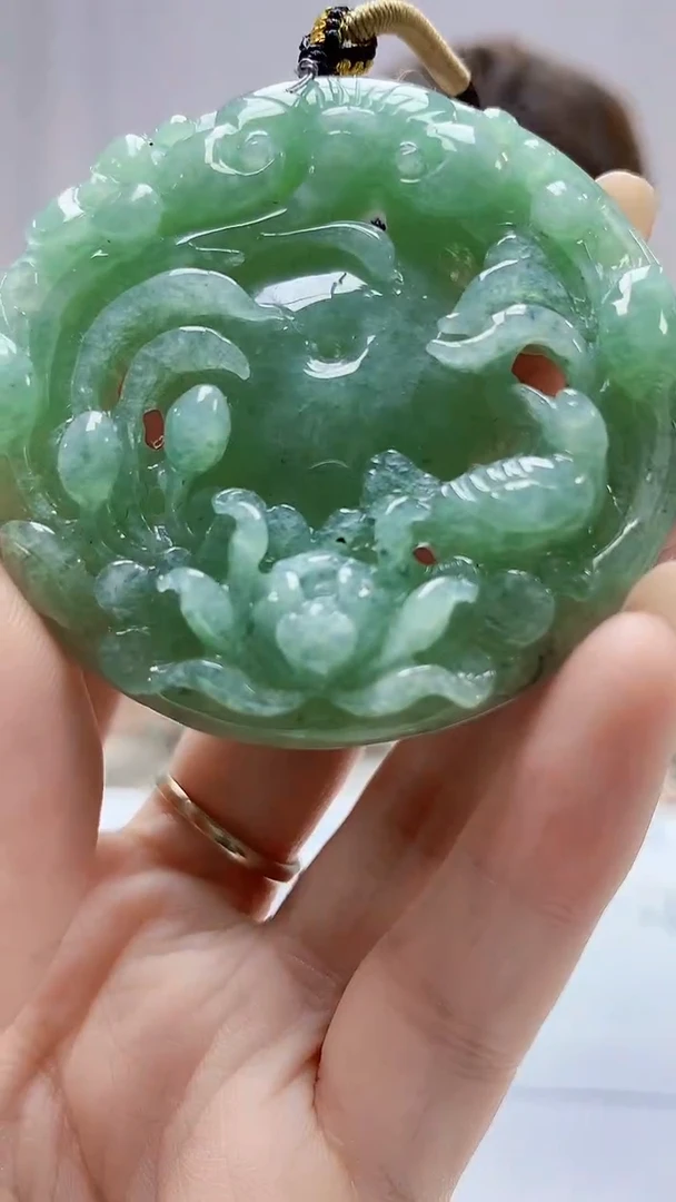 未镶嵌定制翡翠4868DD-毛货挂件121