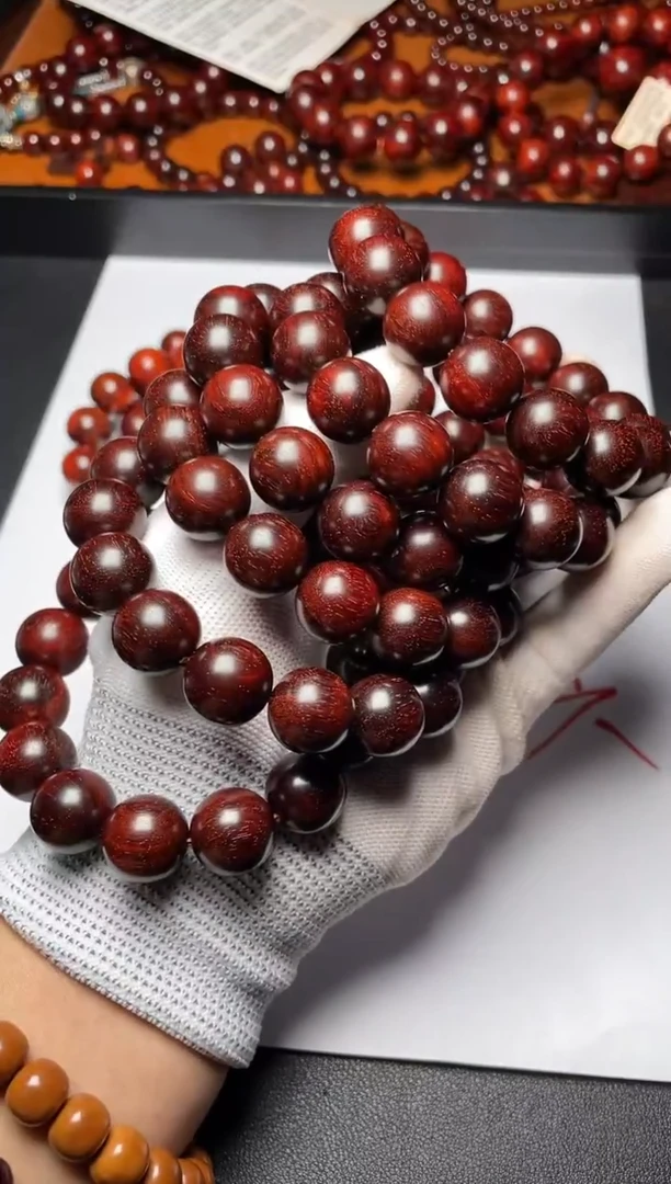 手串/手链小叶紫檀1.5琴料黑飘红