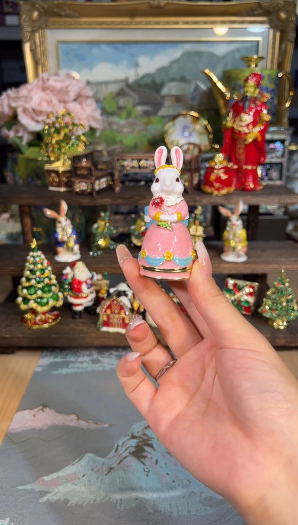 金属七宝烧首饰盒