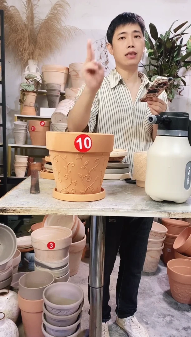 20*18红陶国际藤纹 1盆1托
