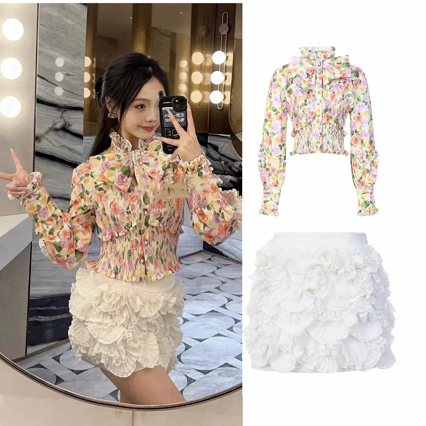 姐魅定制 《LFM花团锦簇》新款新款重工减龄套装