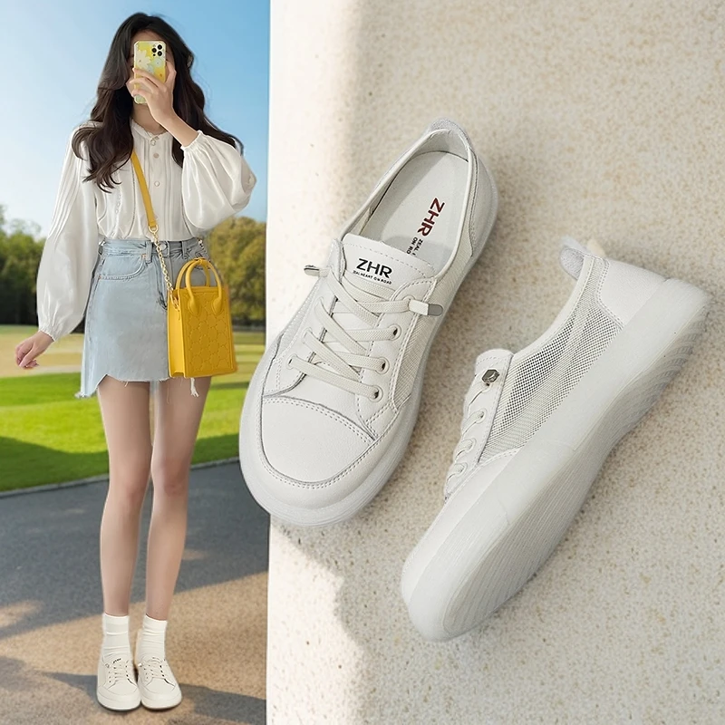 小白鞋鞋子休闲鞋百搭ZHR/则则防滑爆款旅游鞋夏天增高厚底凉鞋