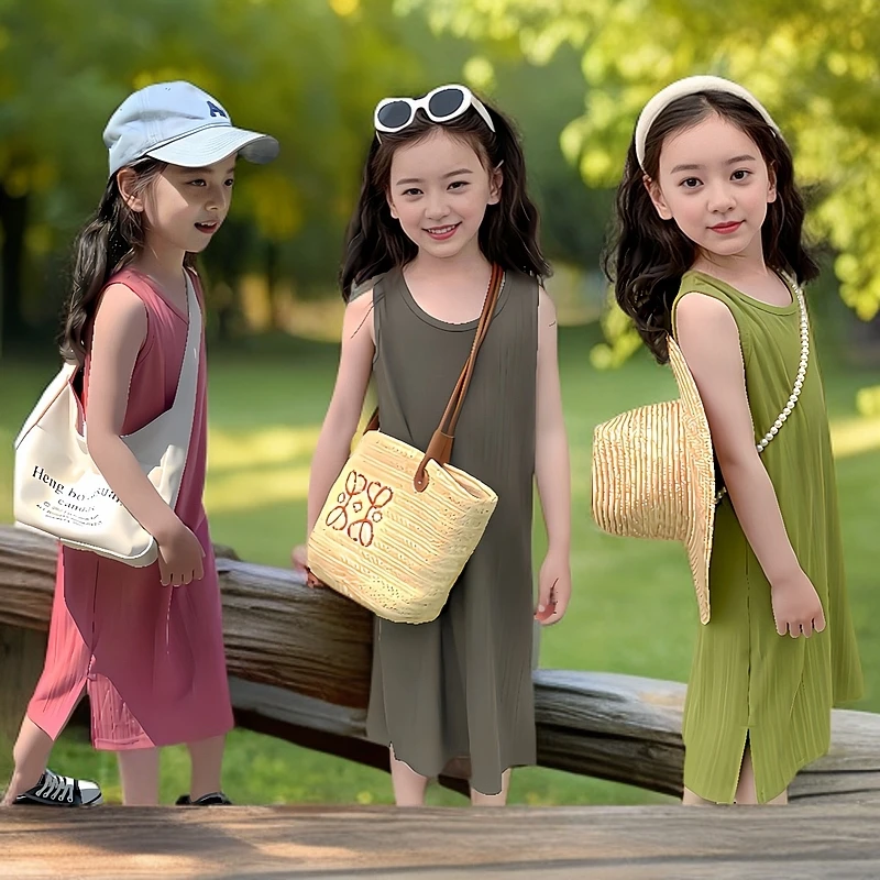 2025夏季洋气裙子连衣裙女童公主裙背心裙夏日穿搭宝宝儿童服装