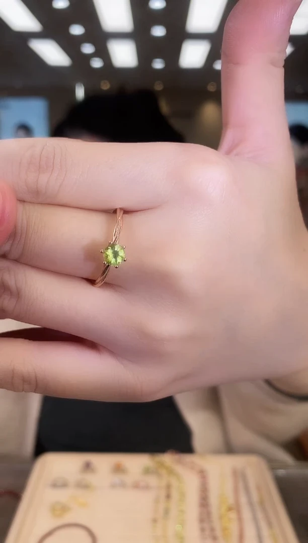 银S925镶嵌戒指橄榄石04