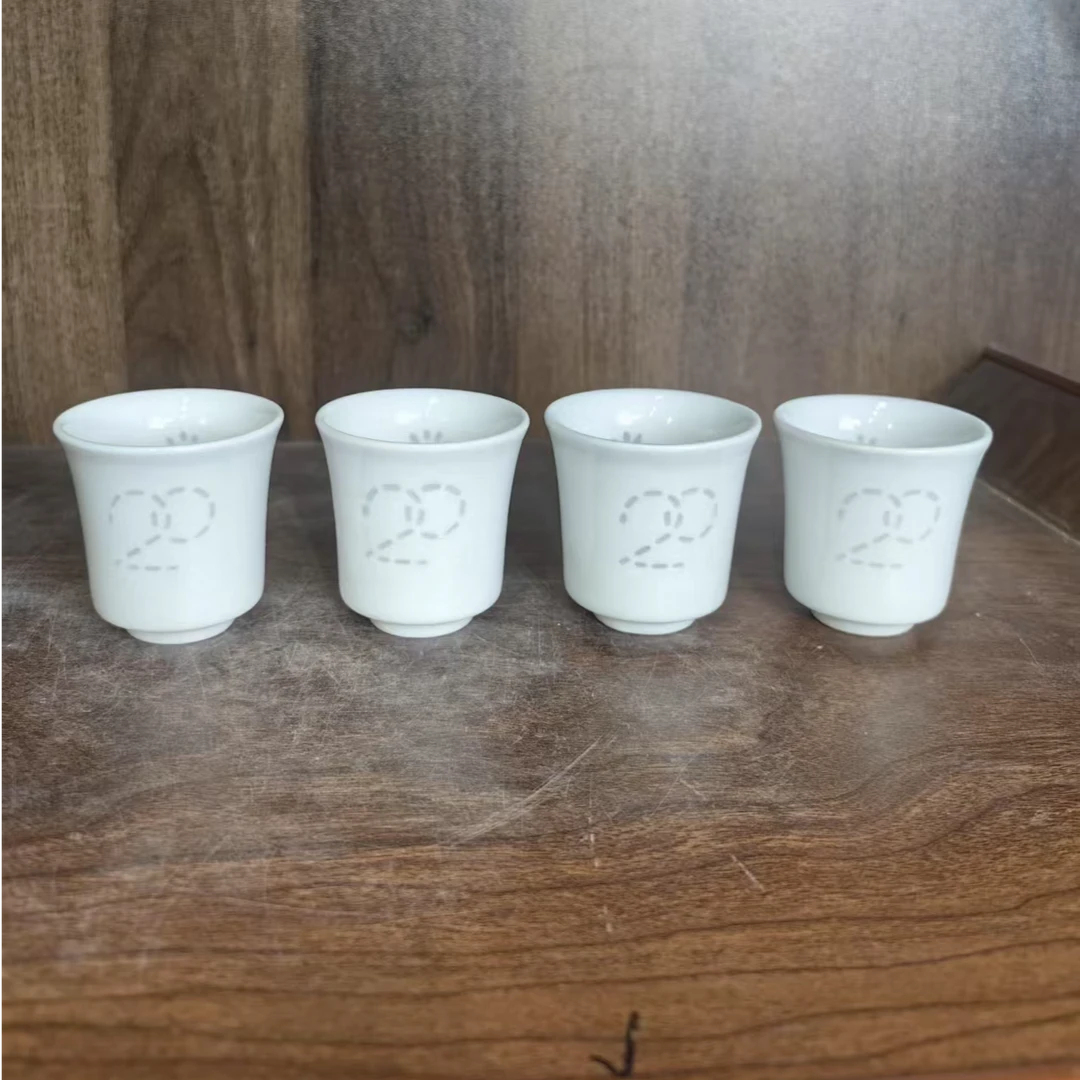 A704景德镇制陶瓷主人杯4件