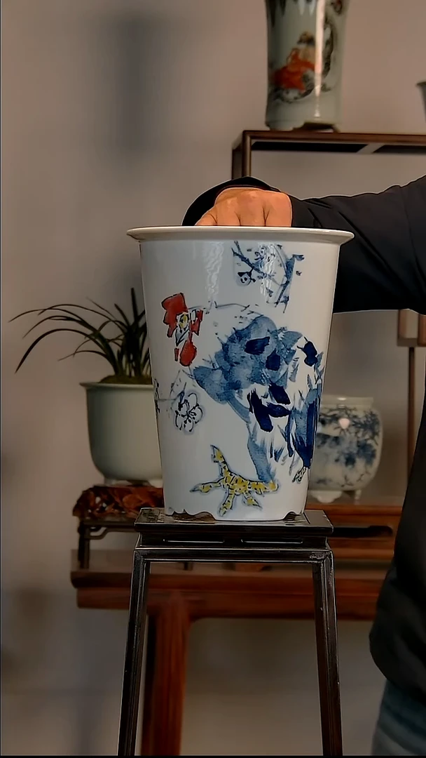 景德镇陶瓷手工花盆